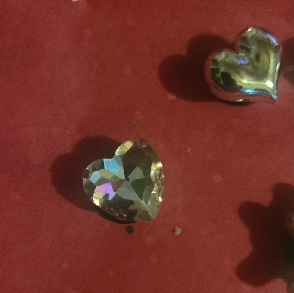 JIBBITS SILVER SHOE CHARMS VARIOUS SHAPES RHINESTONES TEDDY BEAR qty 9 - Picture 5 of 6